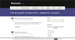 Desktop Screenshot of kavecan.com